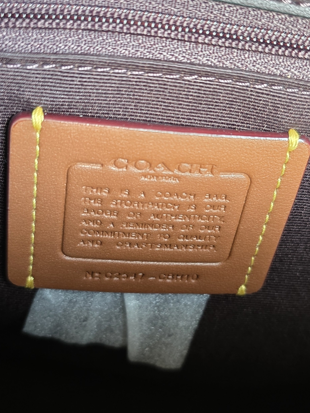 Coach Signature Brown Mini Hadley Mini Backback/Purse - Picture 10 of 10